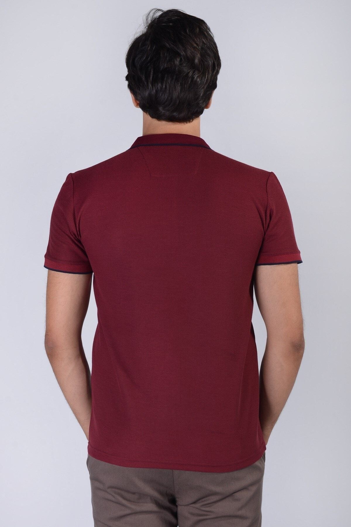 Erkek Bordo Polo Yaka T-Shirt