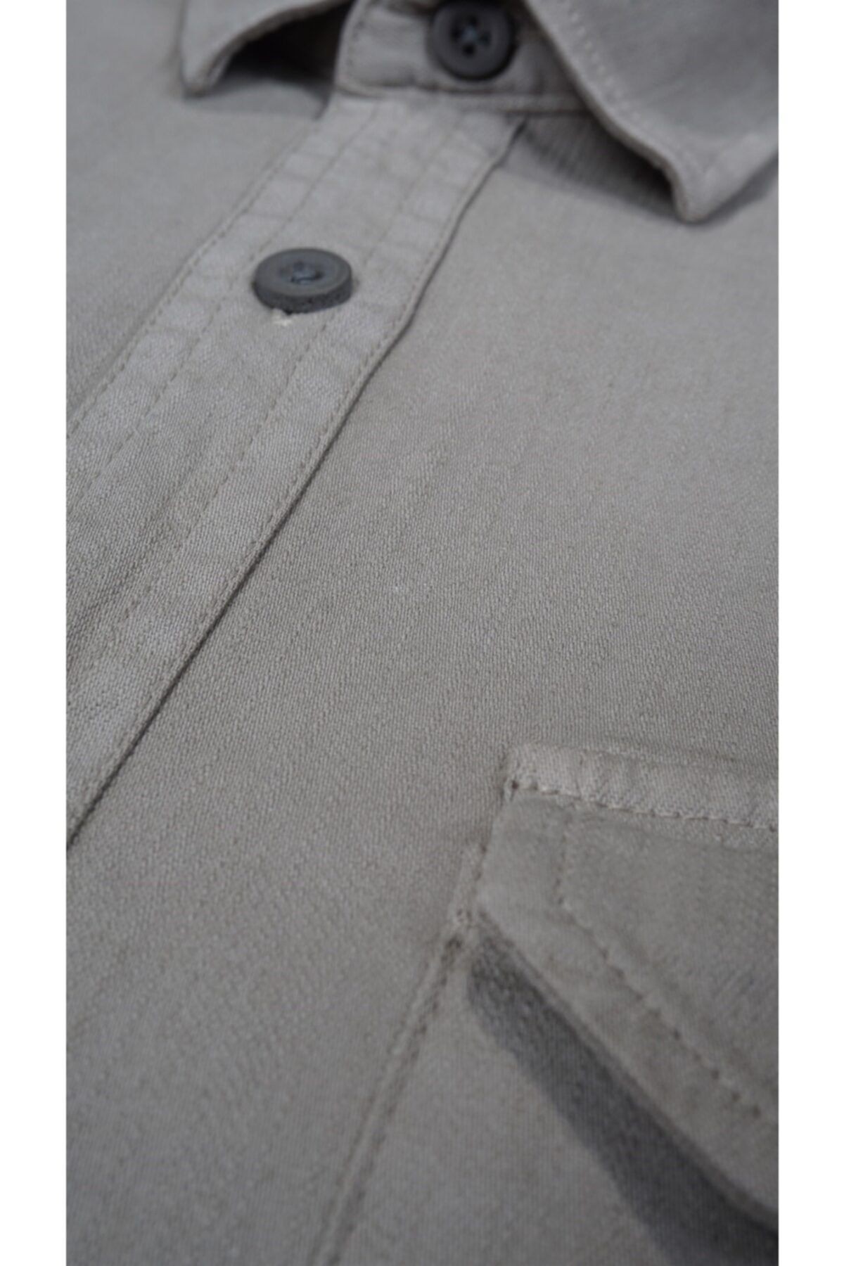 Extra Slim Fit Gabardin Çift Cep Erkek Gömlek
