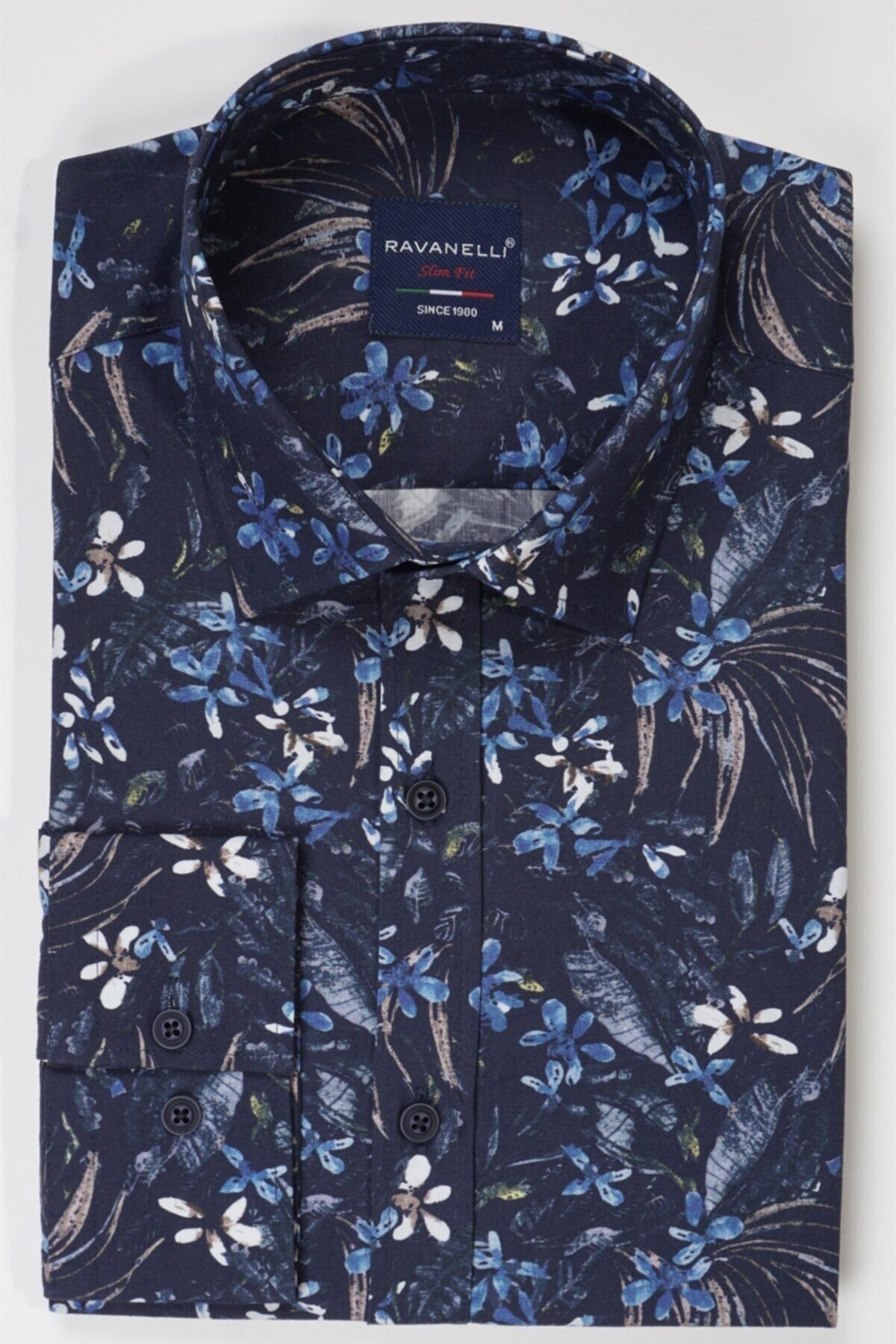 Slim Fit Dijital Baskılı Erkek Gömlek