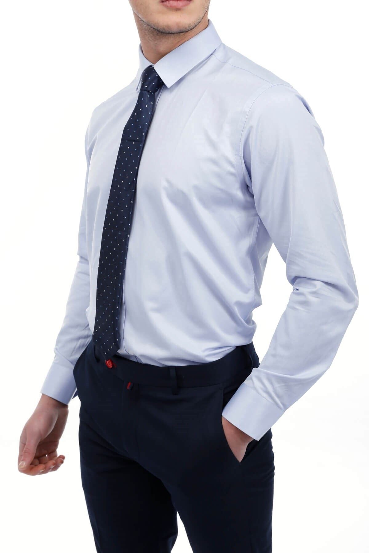 Açık Mavi Extra Slim Fit Gömlek