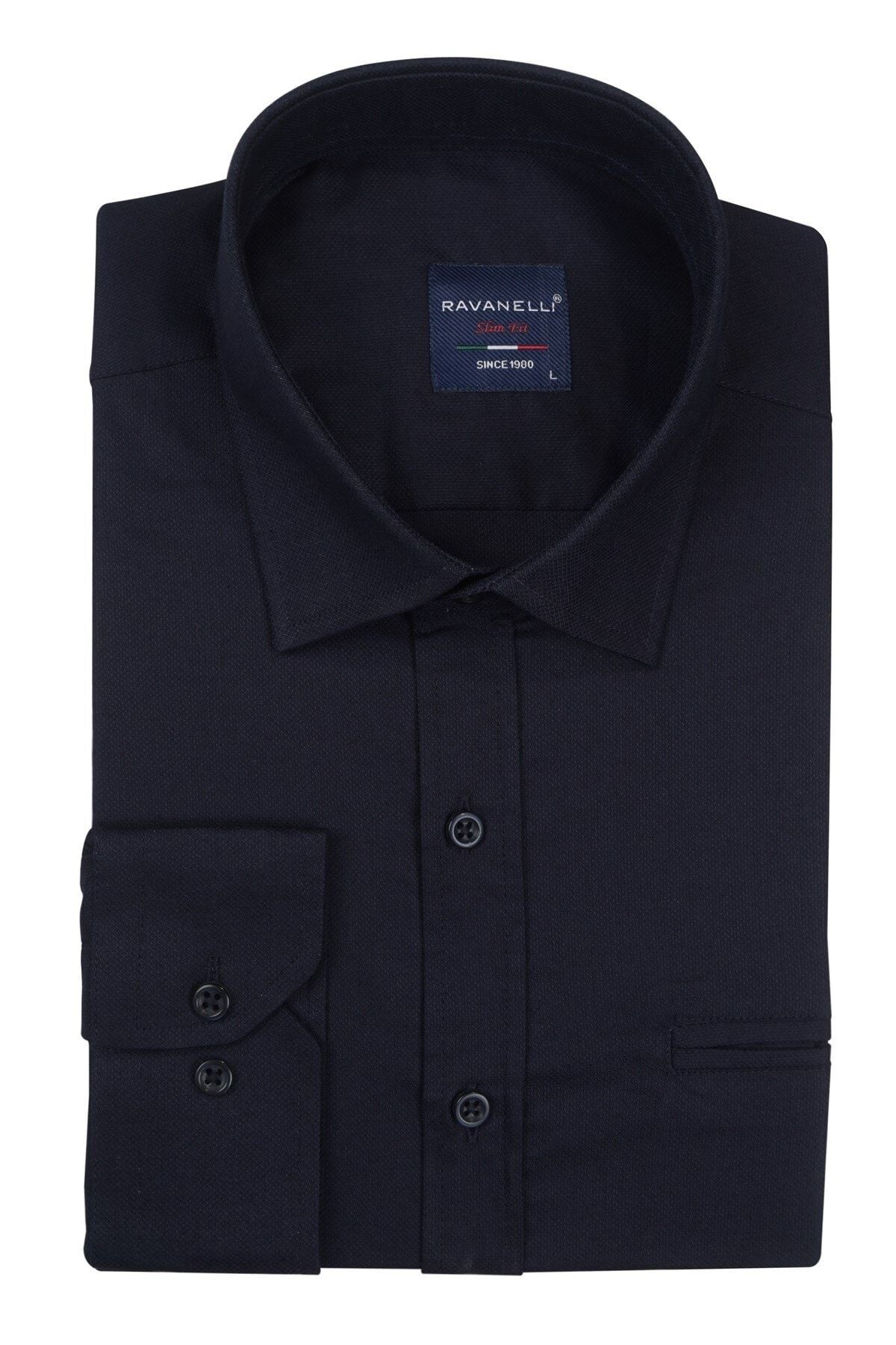 Slim Fit Oxford Likralı Erkek Gömlek