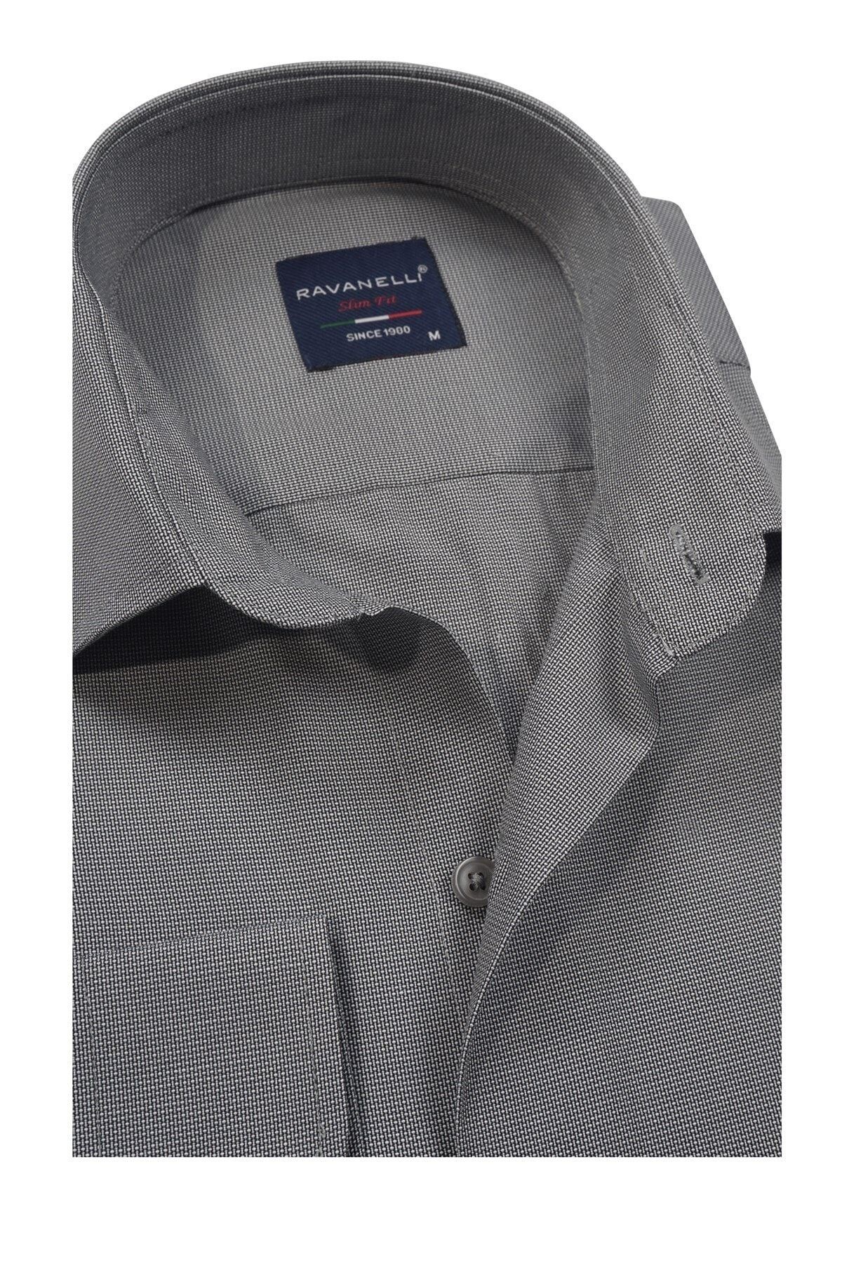 Erkek Extra Slim Fit Armürlü Gömlek