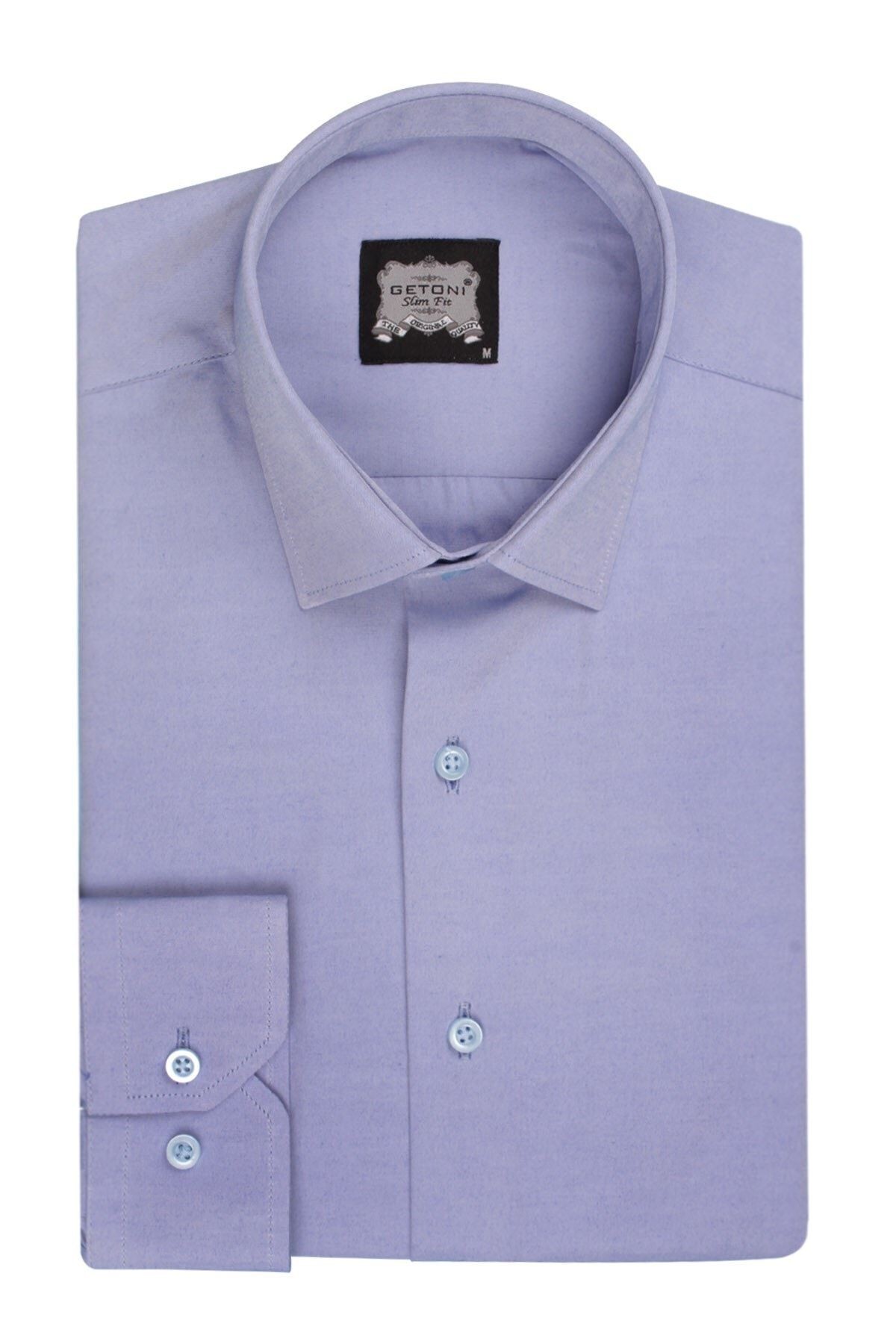 Slim Fit Armürlü Erkek Gömlek