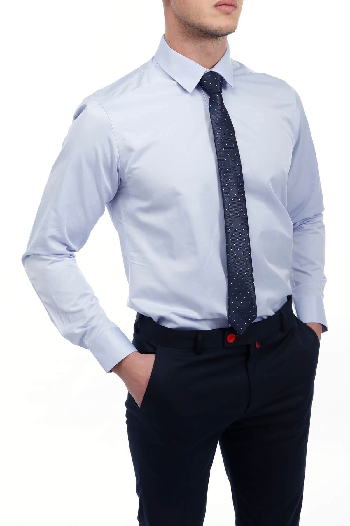 Açık Mavi Extra Slim Fit Gömlek