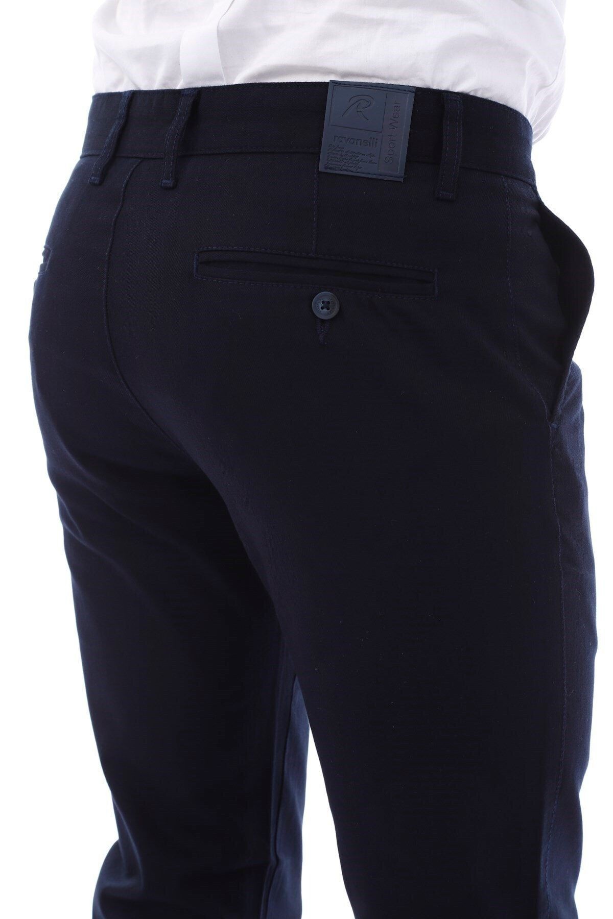 Erkek Lacivert Chıno Regular Fit Pantolon