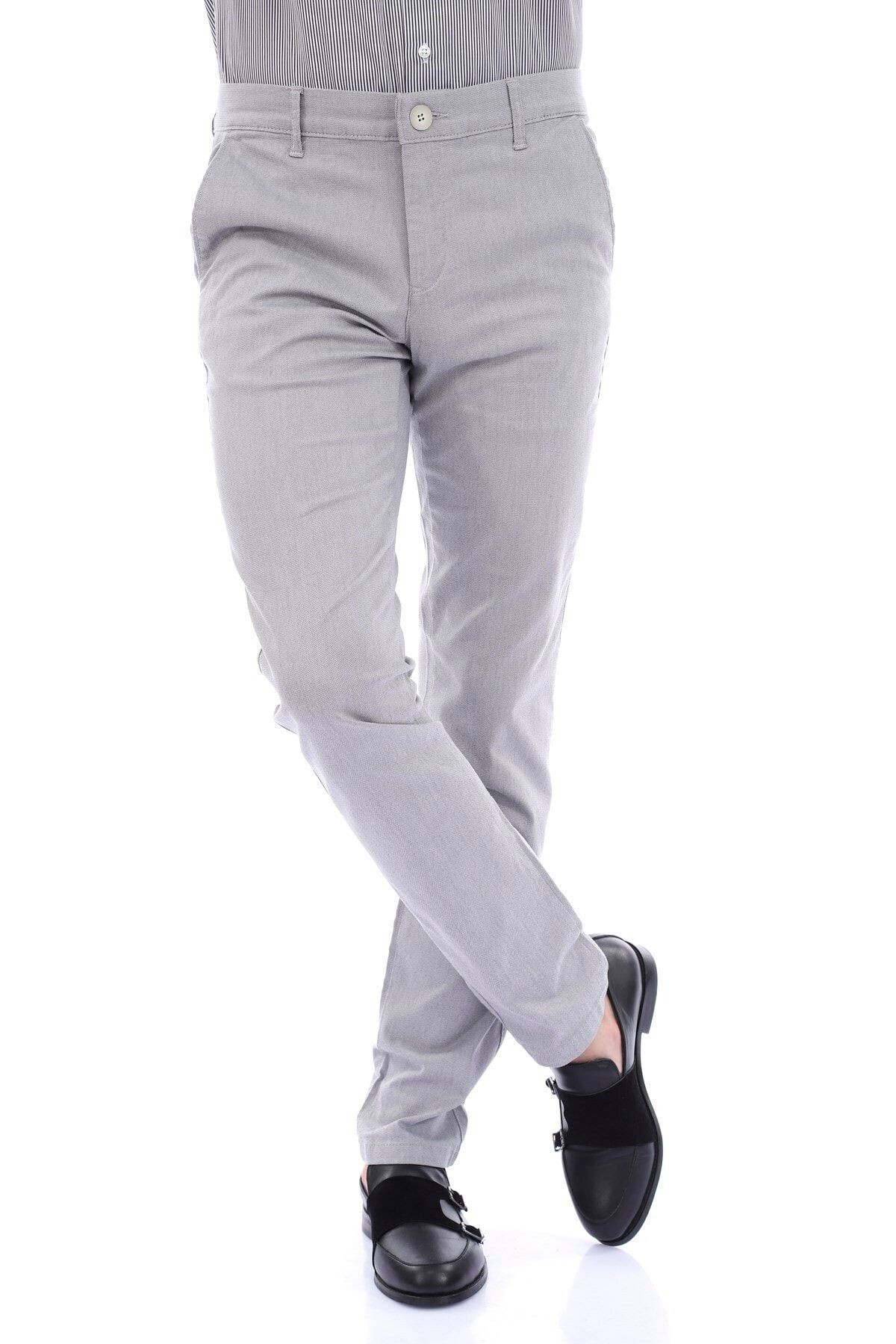 Açık Gri Chıno Regular Fit Pantolon