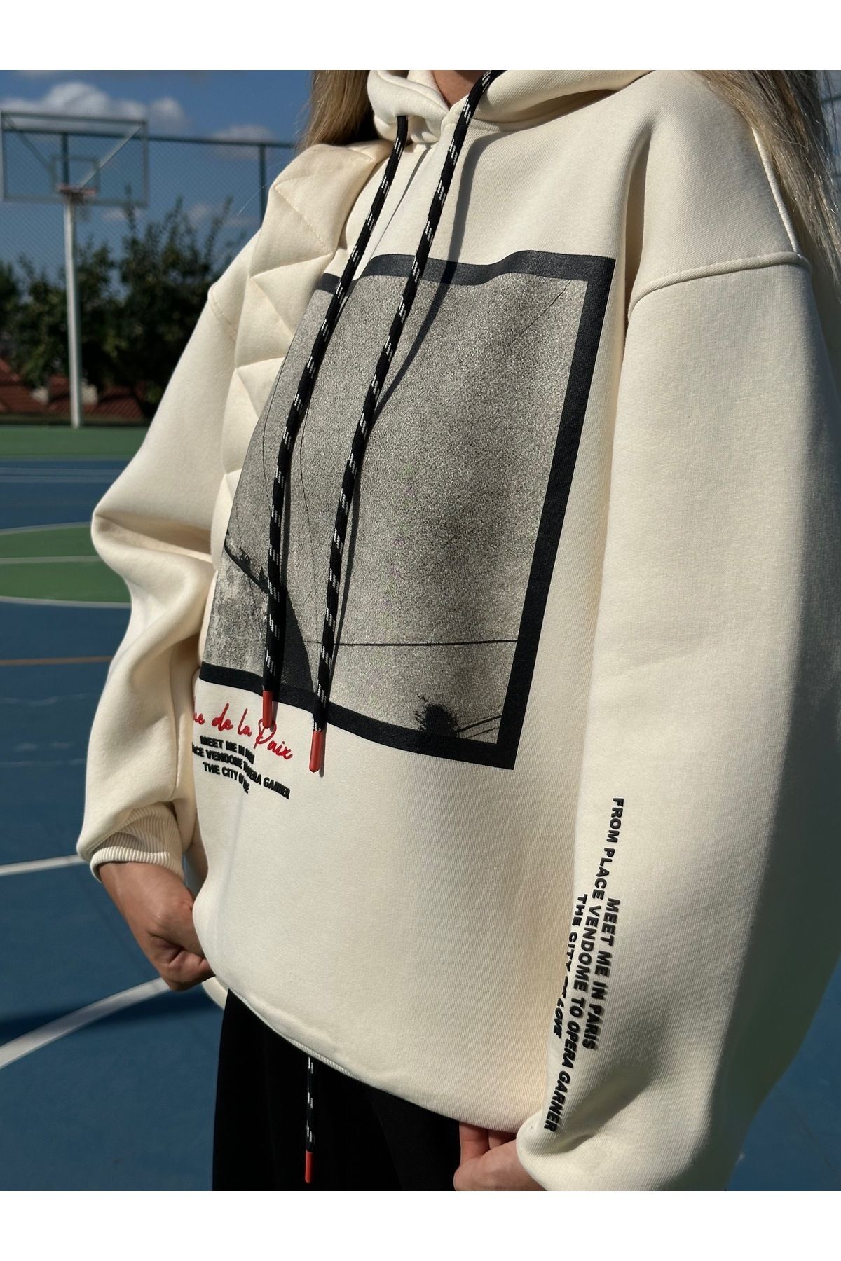 Kadın Baskı Detaylı Sweatshirt