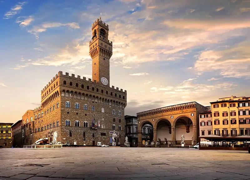 Palazzo Vecchio ve Piazza della Signoria