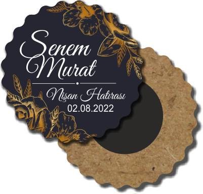 Ahşap Nişan Magneti 28