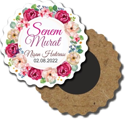 Ahşap Nişan Magneti 19