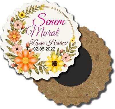 Ahşap Nişan Magneti 21