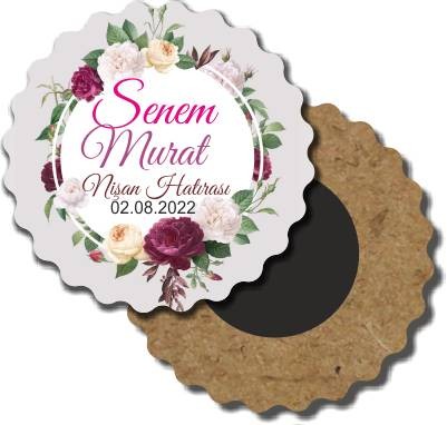Ahşap Nişan Magneti 23