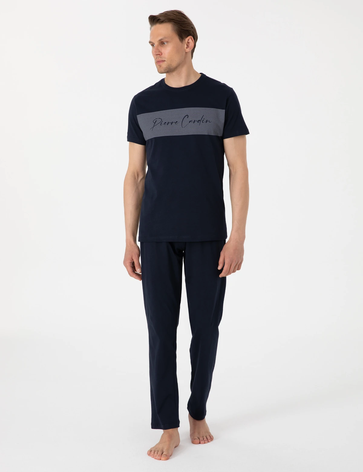 P.Cardin 6080 Kısakol Penye Pjama Takım