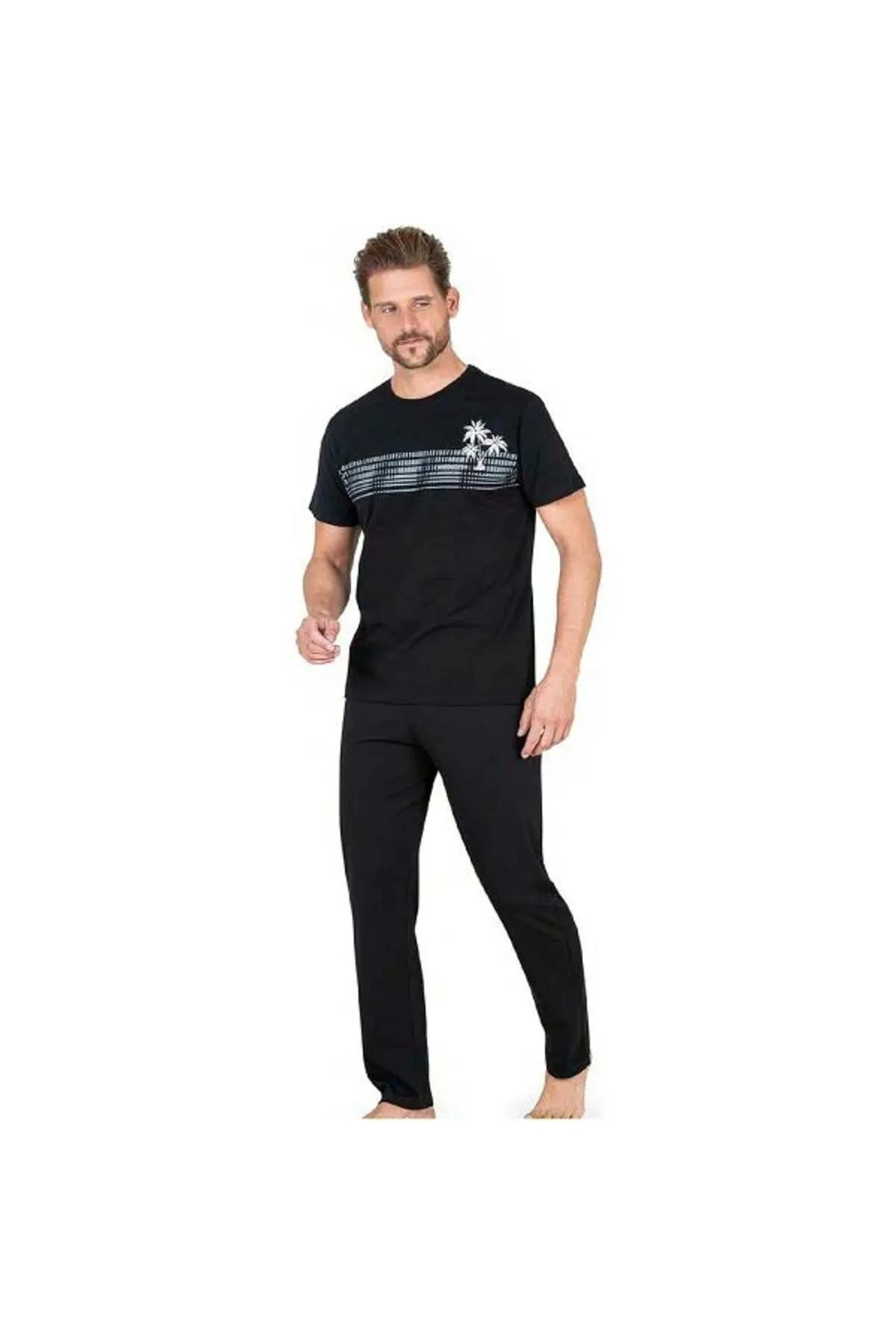 Pierre Cardin 6042 Erkek Kısa Kollu Pijama Takım