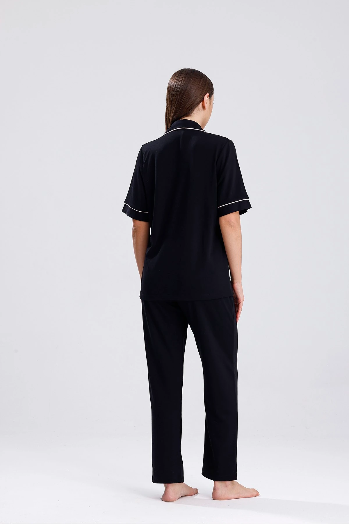 Espuar 770 Kadın Kısa Kollu Önden Düğmeli Pijama Takımı