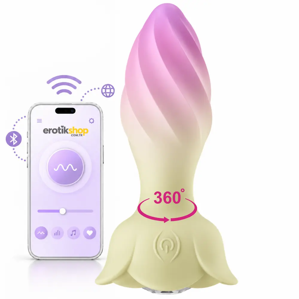 Piq Toys Anal Fantasy Telefon Kontrollü ve 360° Hareketli Anal Vibratör