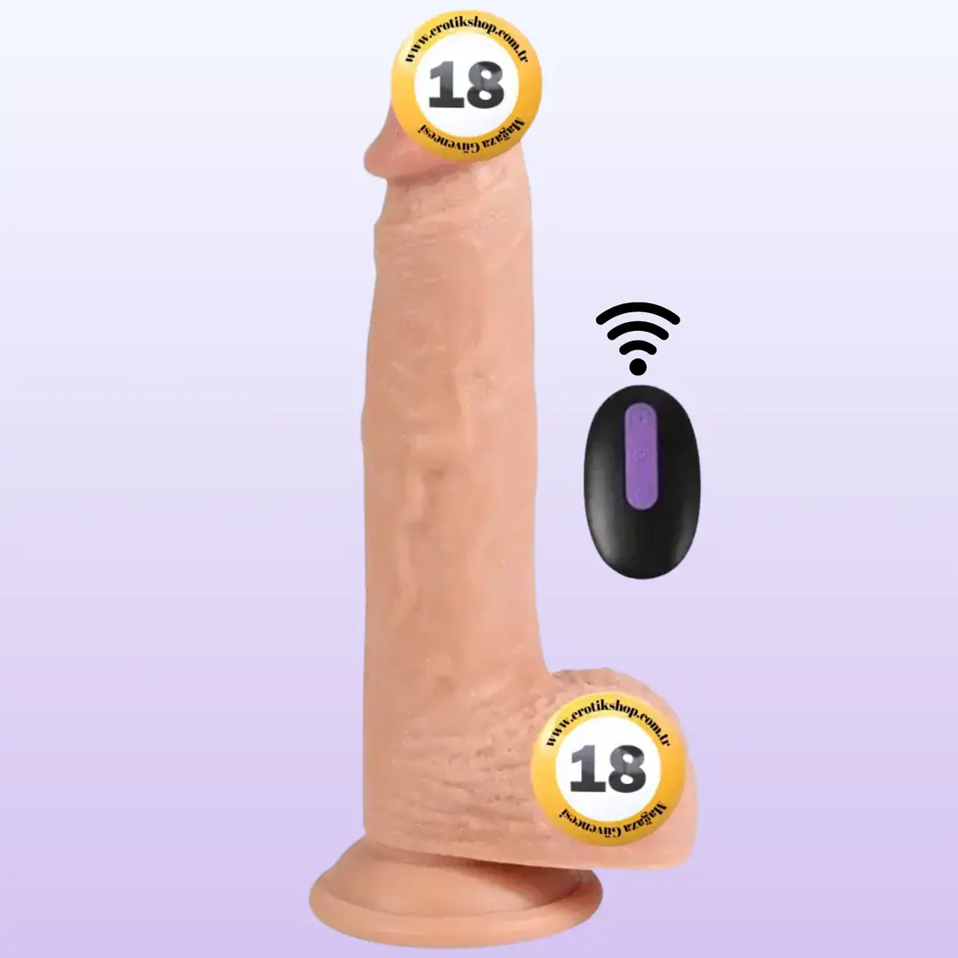 Shequ Dildo Series Dean 20 Modlu Uzaktan Kumandalı Titreşimli Realistik Penis