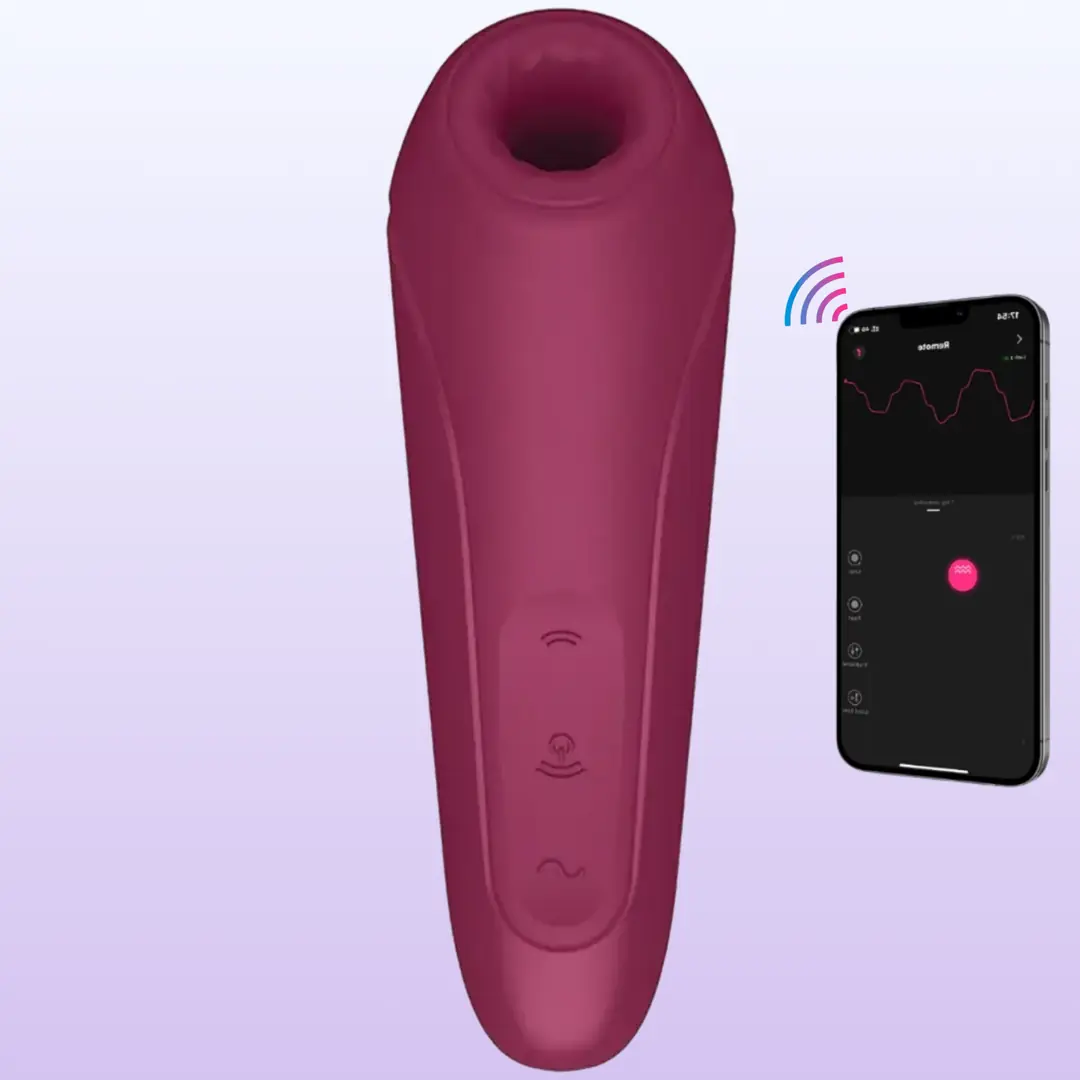 Satisfyer Curvy 1+ Red Telefon Kontrollü Emiş Güçlü Vibratör