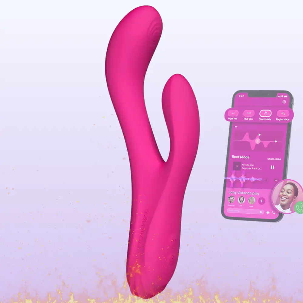 Lovense Osci 3 Hareketli Telefon Kontrollü ve Isıtmalı Rabbit Vibratör