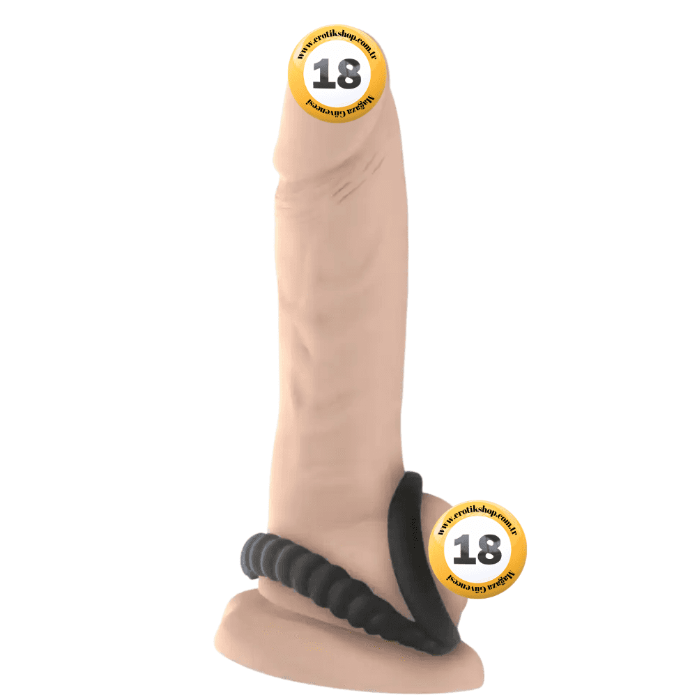 Mark Dorcel Dual Ring Testis Destekli Silikon Penis Halkası