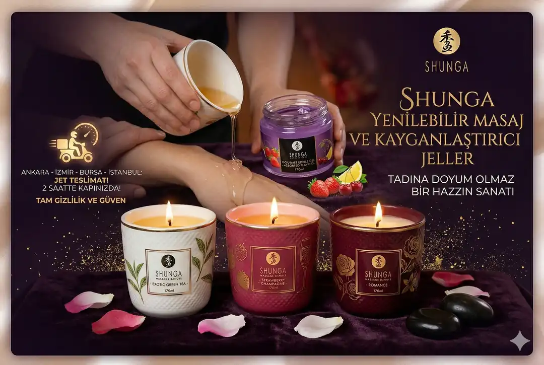 Shunga Yenilebilir Masaj Jelleri ve Kayganlaştırıcı Jeller