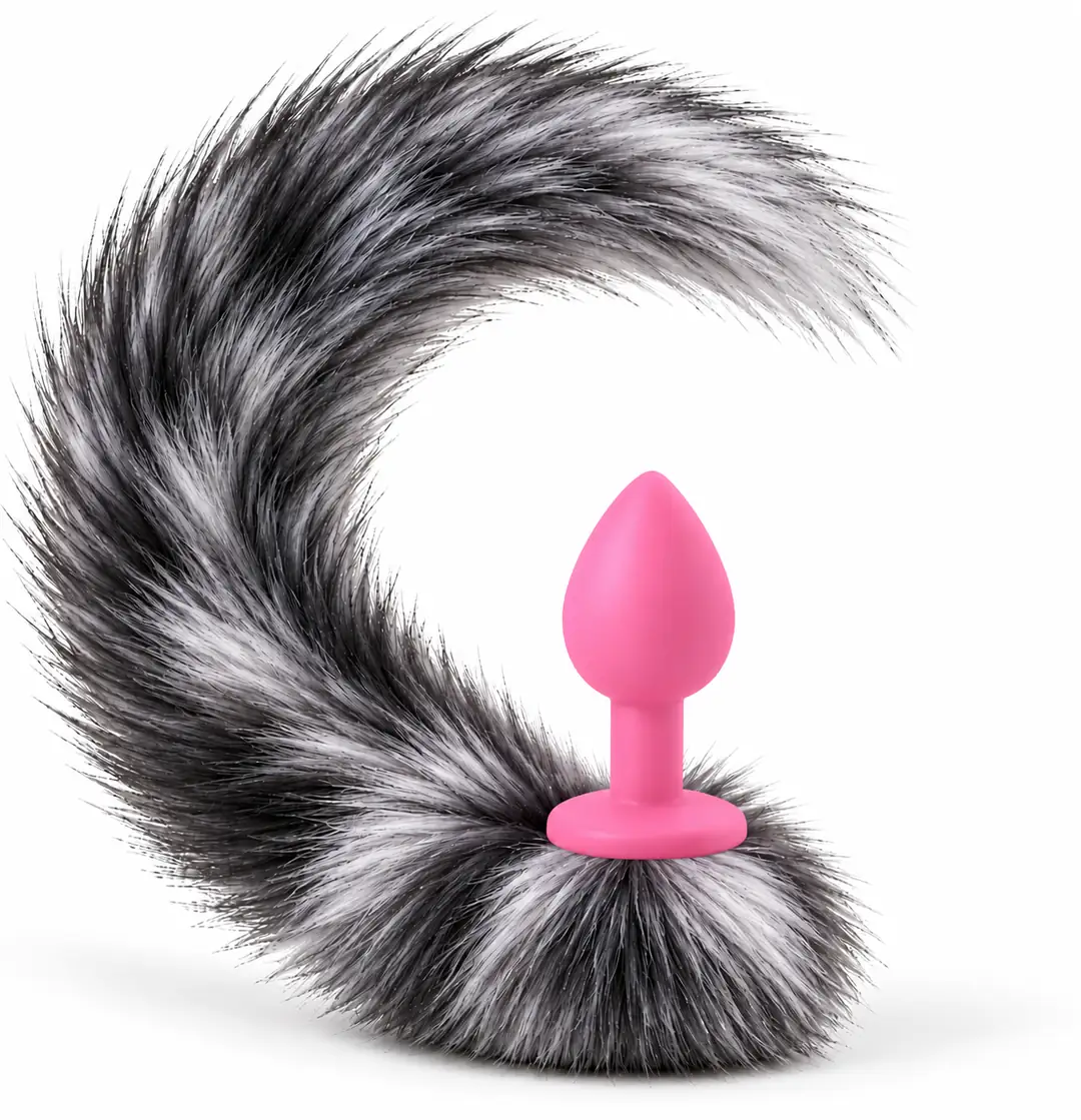 The Anal Fantasy Kuyruklu Silikon Anal Plug - Pink