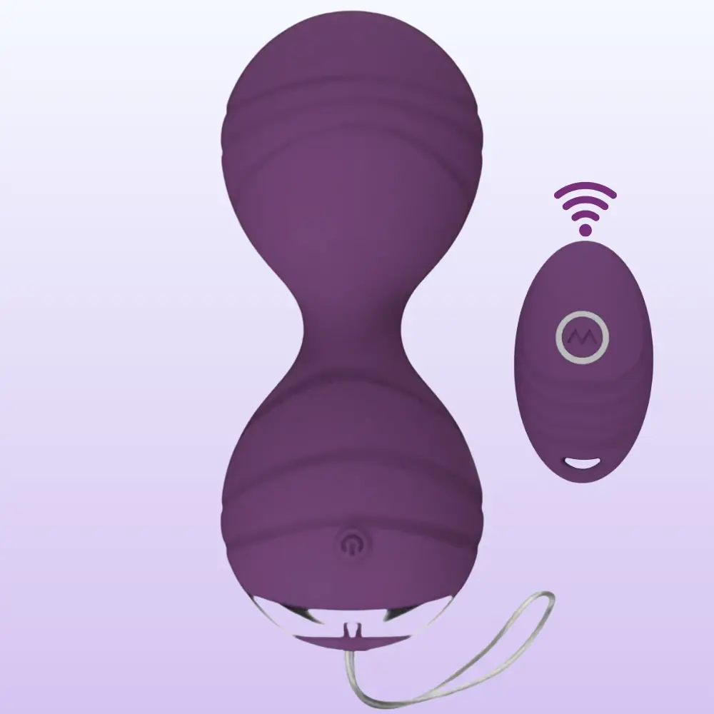 The Benwa Balls Uzaktan Kumandalı Kegel Egzersiz Vibratörü-Purple