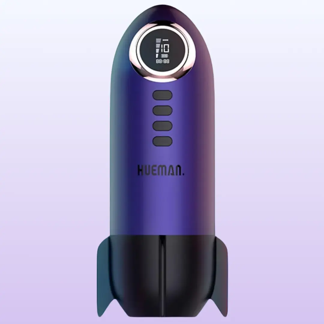 Hueman Rocket Emiş Güçlü ve Titreşimli Otomatik Mastürbatör