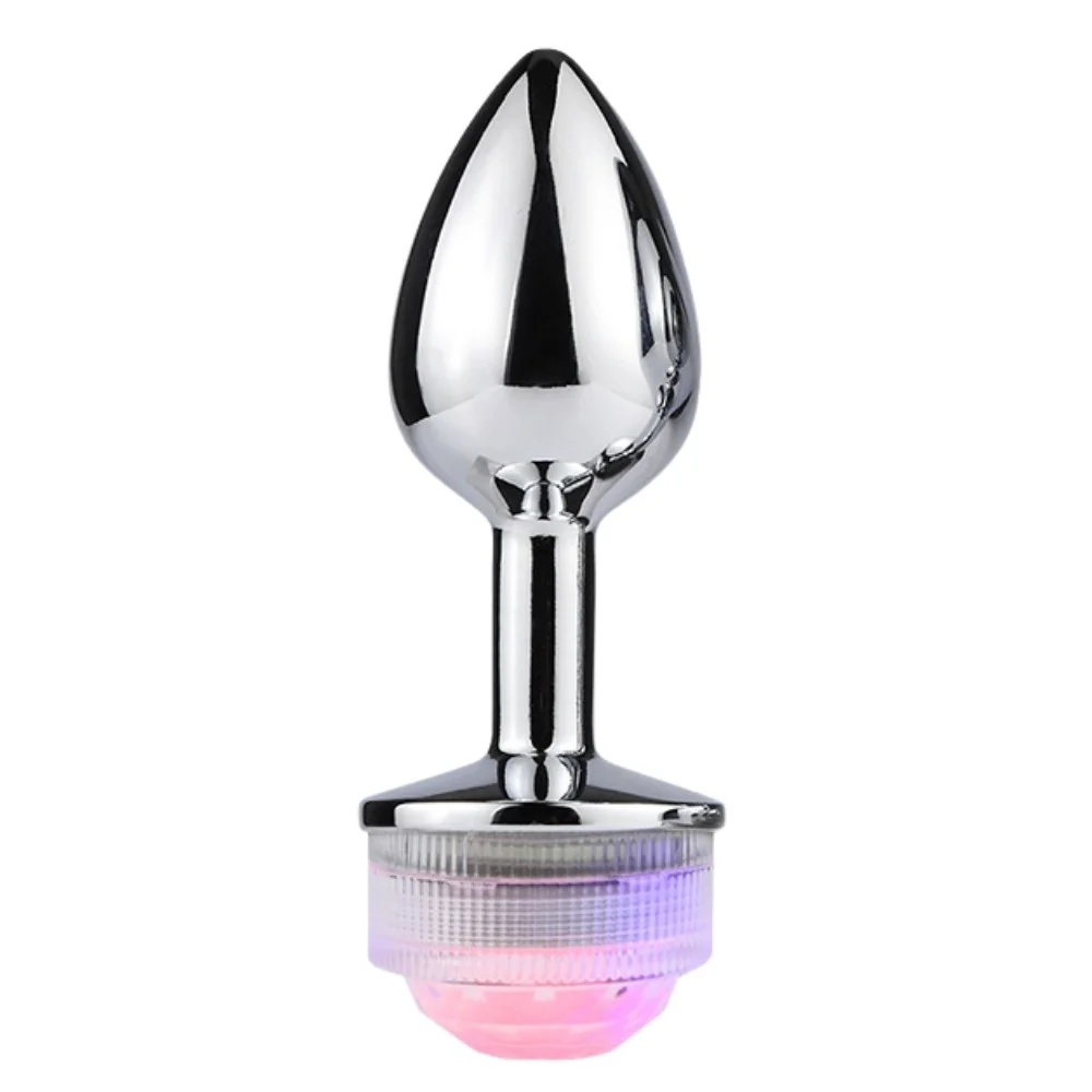 The Anal Fantasy Led Işıklı Metal Anal Plug-Large