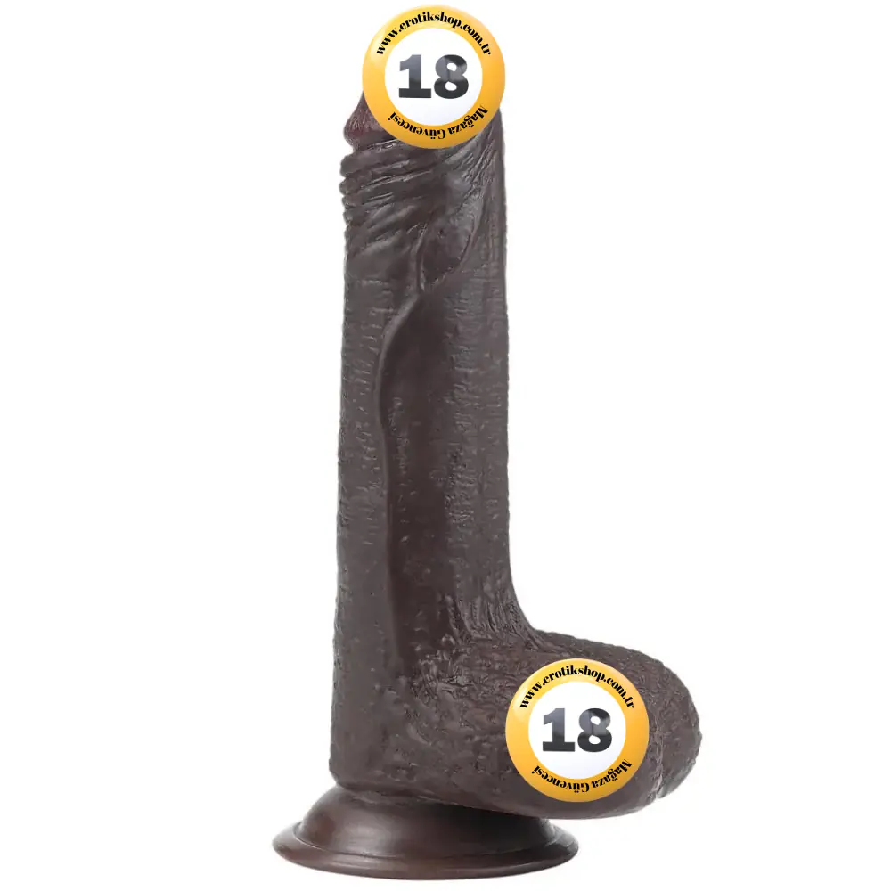 Lovetoy Sliding Skin Dildo Hareketli Deri Özellikli 18 Cm Realistik Zenci Penis