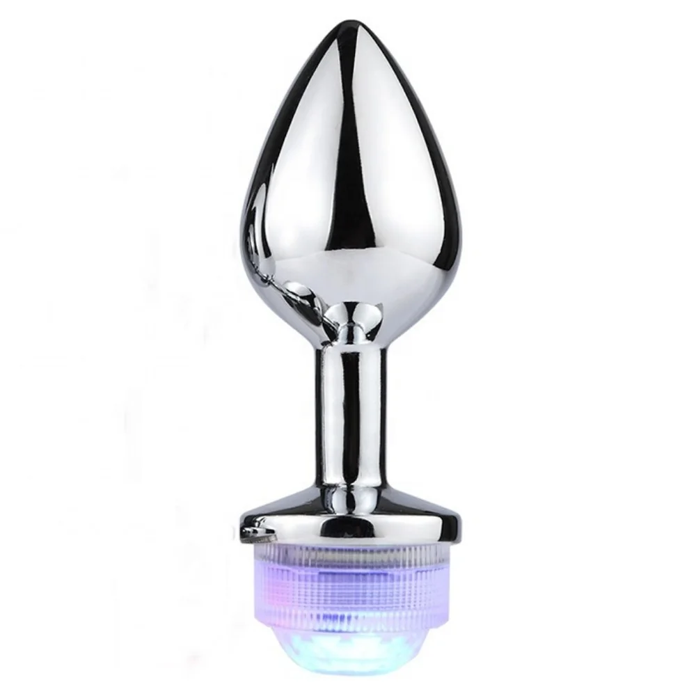 The Anal Fantasy Led Işıklı Metal Anal Plug-Medium