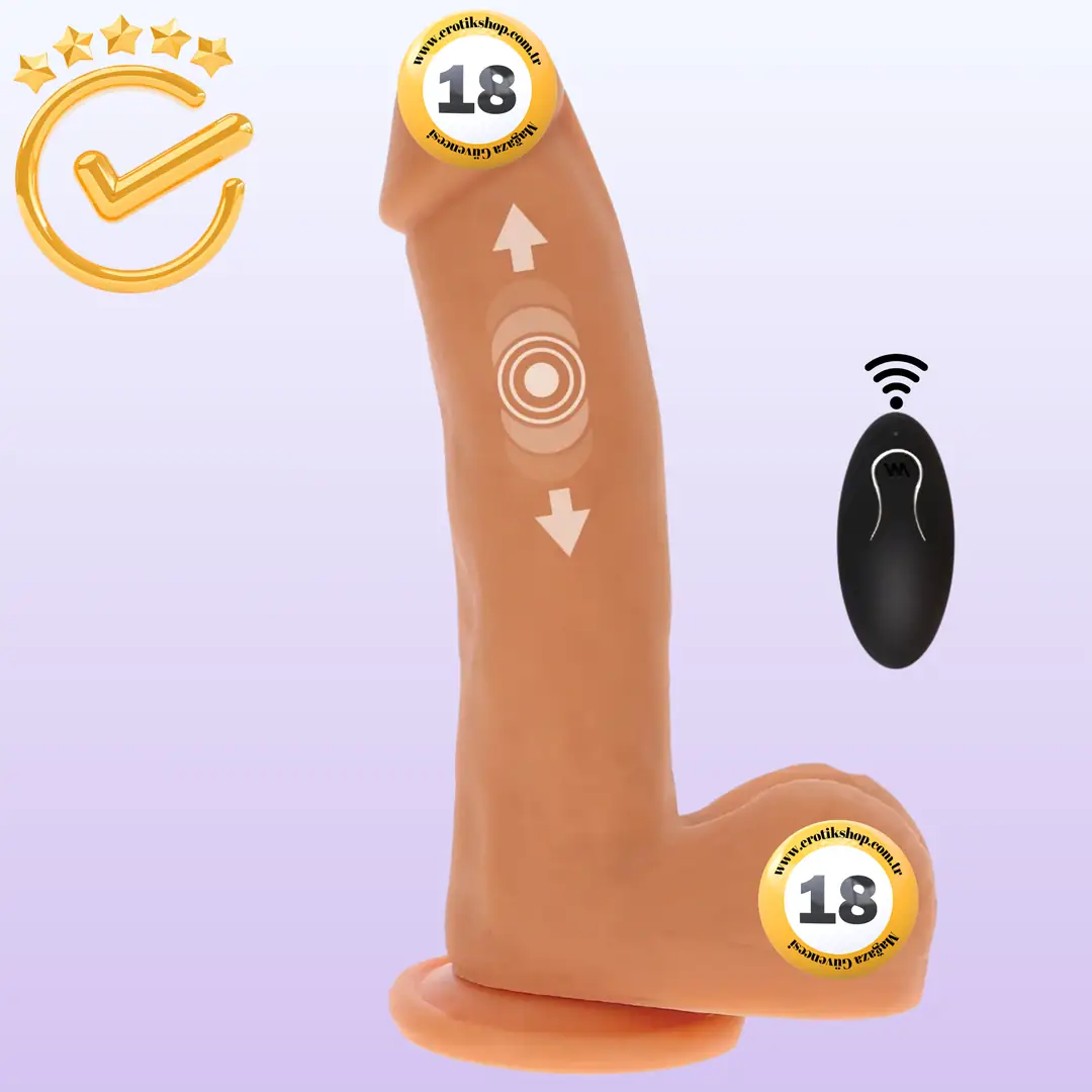 ToyJoy Naked Thrusting Dildo Silicone İleri Geri Hareketli Realistik Penis 19.5 Cm