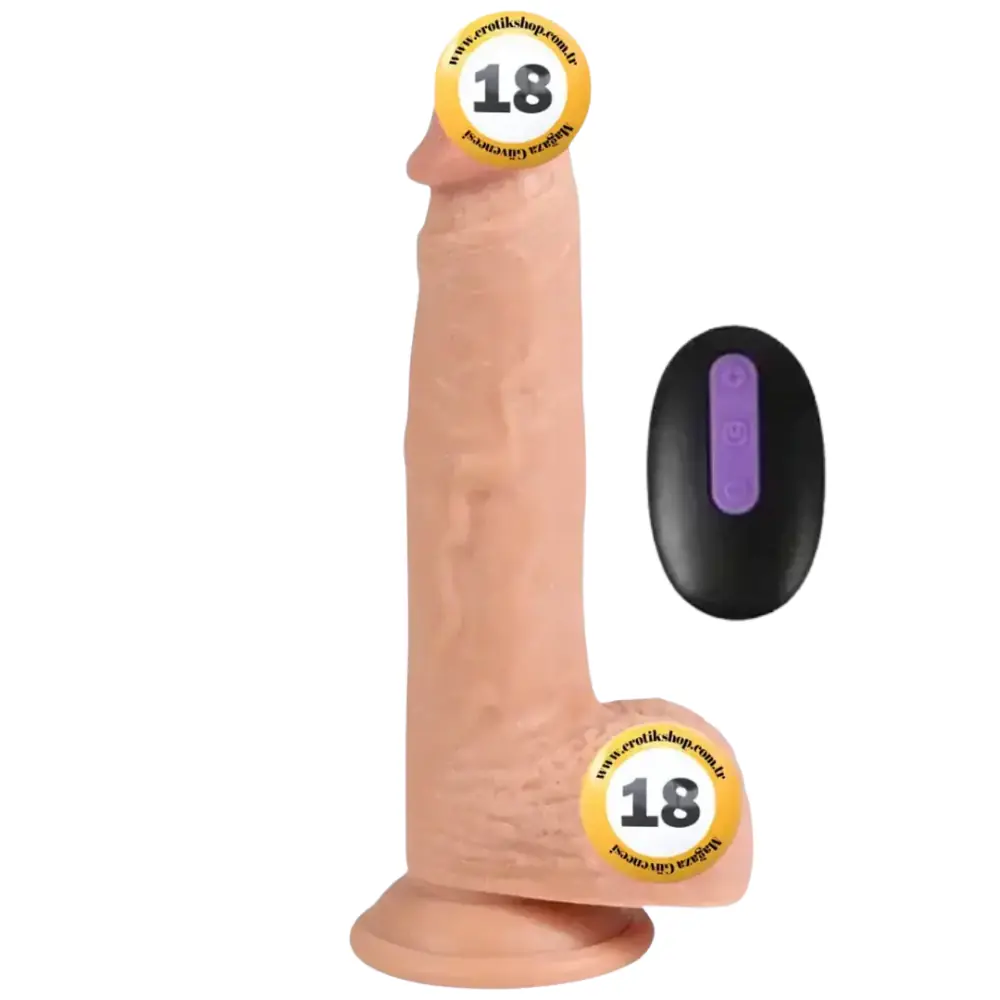 Shequ Dildo Series Dean 20 Modlu Uzaktan Kumandalı Titreşimli Realistik Penis
