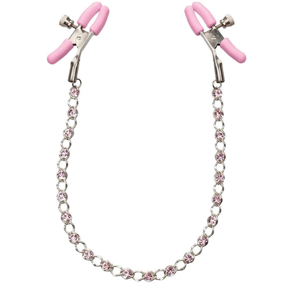 Calexotics Crystal Chain Nipple Clamps Göğüs Klipsi