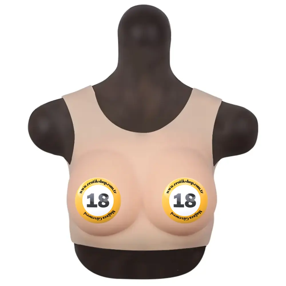 Xise Bodysuit Crossdresser Askılı Giyilebilir Silikon Göğüs Cup E