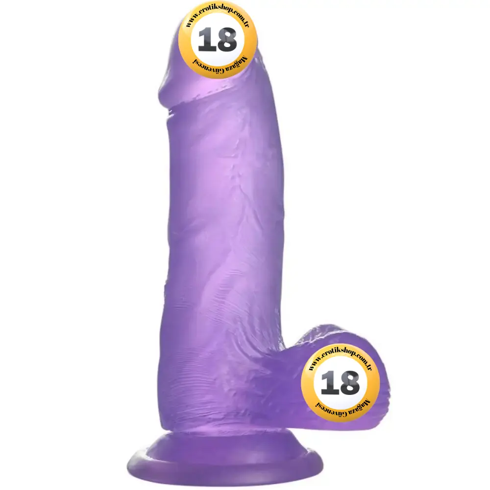 Lovetoy Jelly Studs Purple Small 15 cm Jel Dildo LV3102
