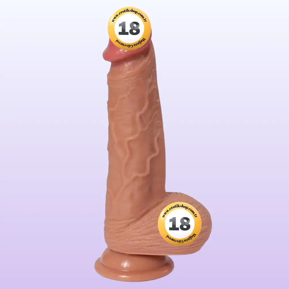 Shequ Dildo Series İke Natural Doku 20 Cm Realistik Penis