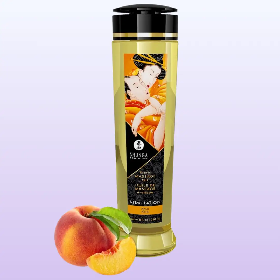 Shunga Massage Oil Sensation Şeftali Aromalı Isıtmalı Masaj Yağı 240 Ml.