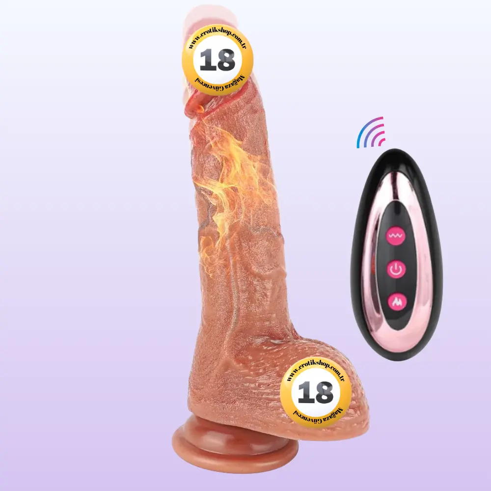 The Dick İleri Geri Hareketli ve Isıtmalı Dildo
