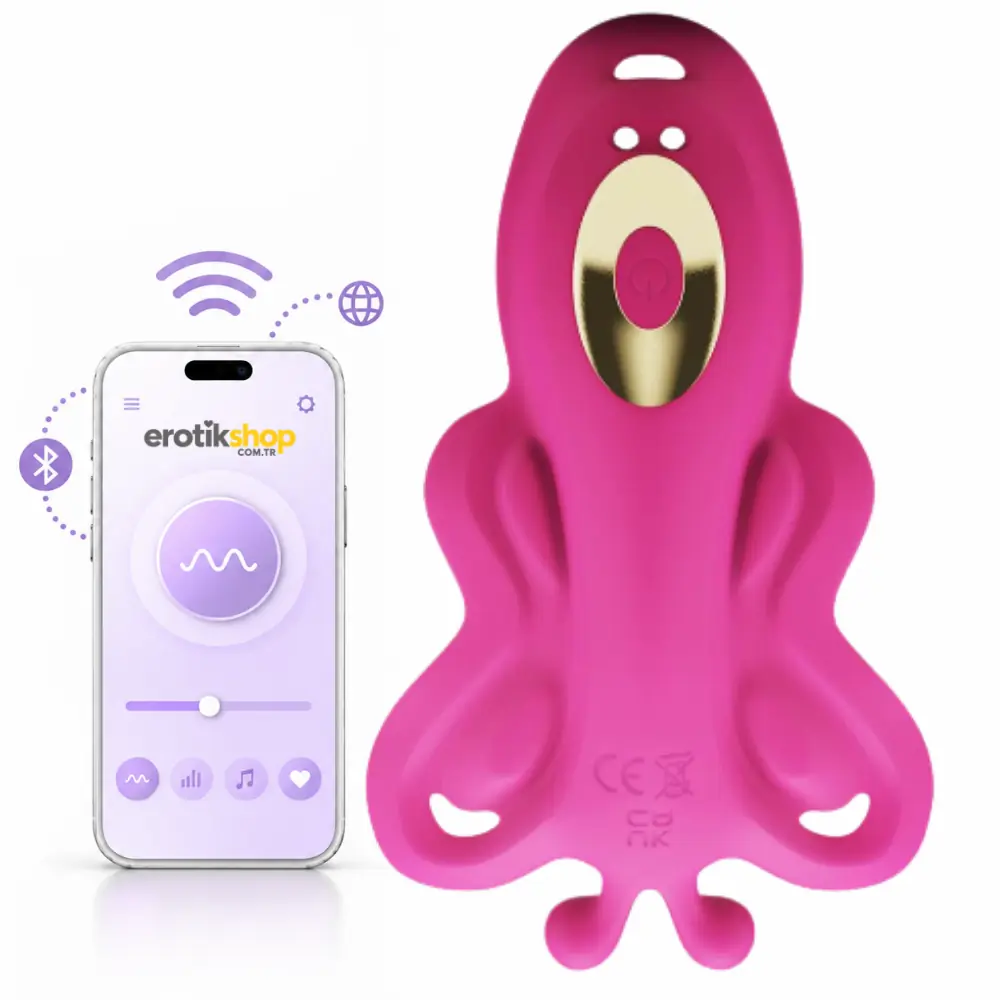 Piq Toys Akıllı Telefon Kontrollü Giyilebilir Kelebek Vibratör
