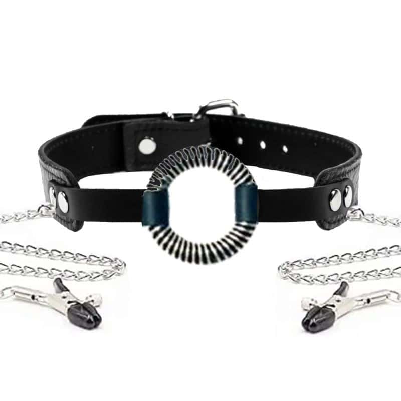 Pipedream Fetish Fantasy Series O-Ring Gag Göğüs Klipsi ve Ağız Topu