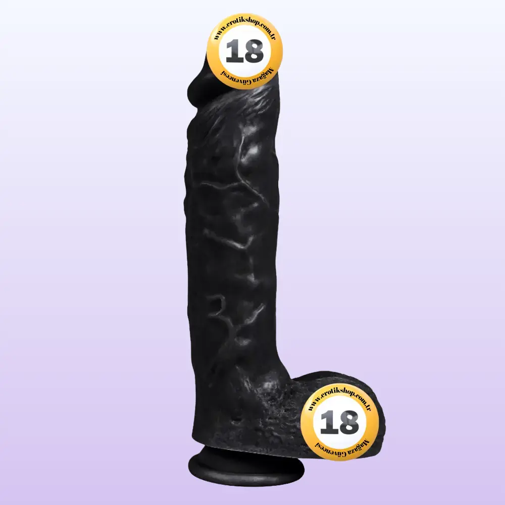 Xise Dildo Series Spartacus 24 cm Realistik Penis XS-WBC10003-Black