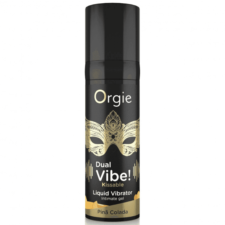 Orgie Dual Vibe Pina Colada Aromalı Öpülebilir Likid Vibratör 15 Ml.
