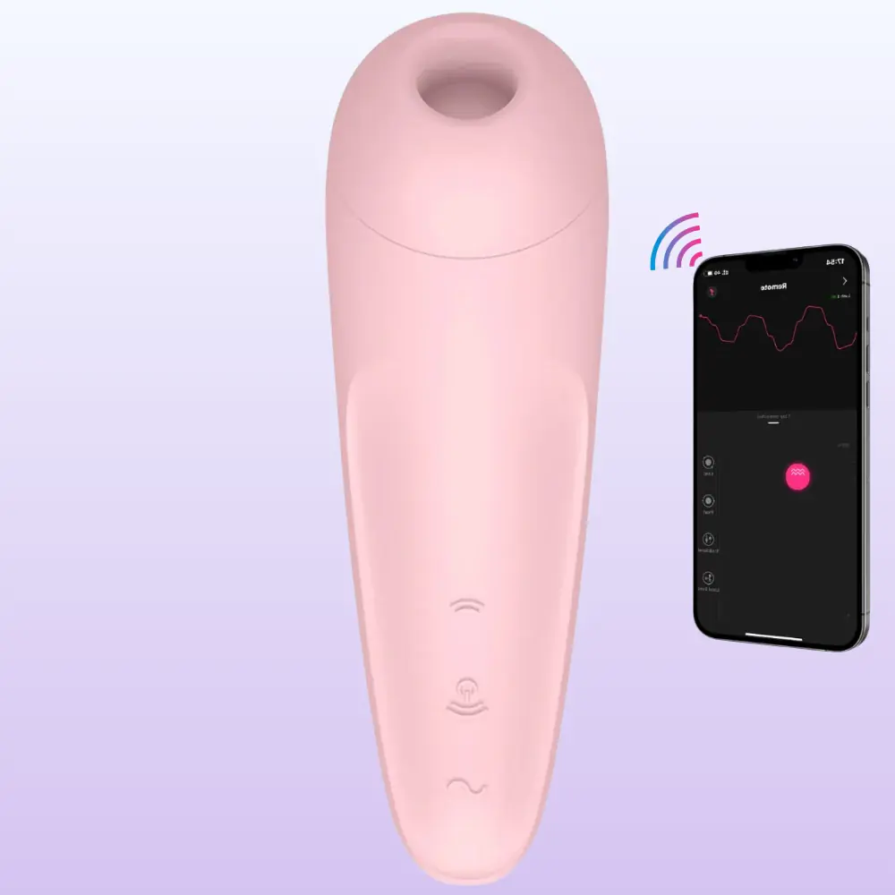 Satisfyer Curvy 2+ Pink Telefon Kontrollü Emiş Güçlü Vibratör