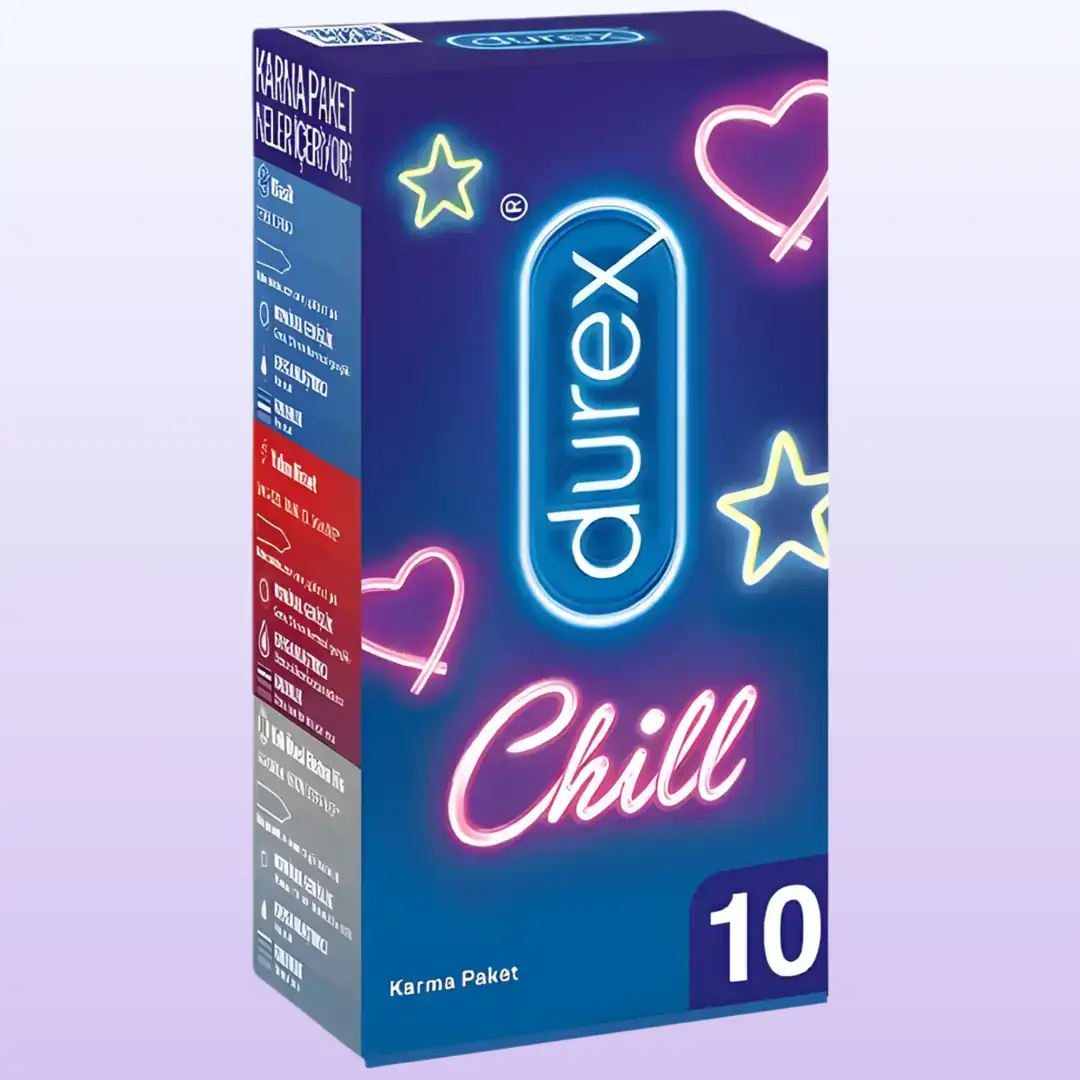 Durex Chill Prezervatif 10’lu Paket Serinletici Etki ve Maksimum Haz Kondom