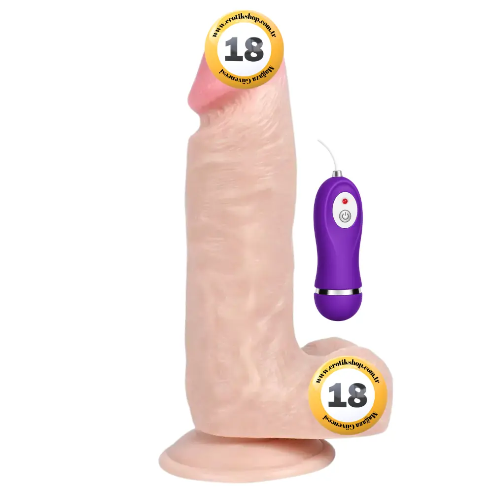 Shequ Vibrating Dildo Dragon 17.5 cm Titreşimli Realistik Penis SQ-WBC10027-V