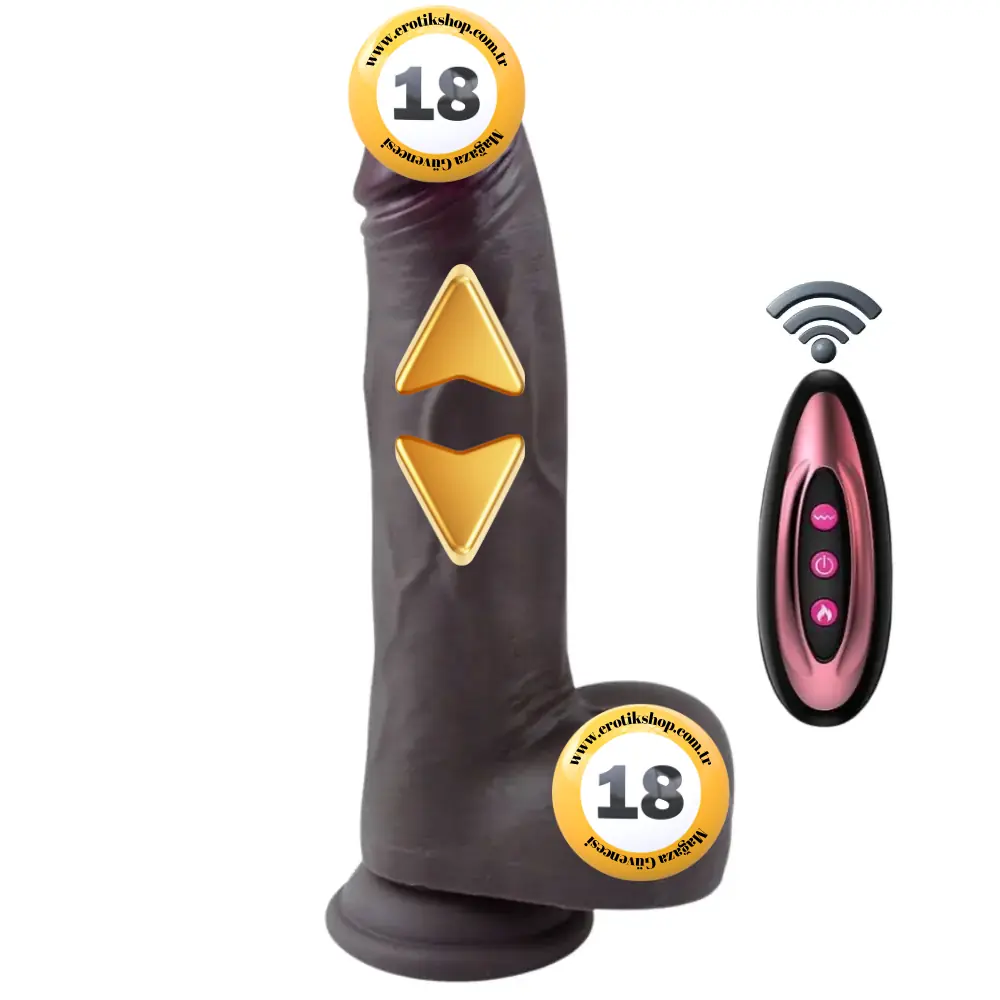 The Dick Vibrating Dildo's Zenci Isıtmalı ve Hareketli Realistik Vibratör