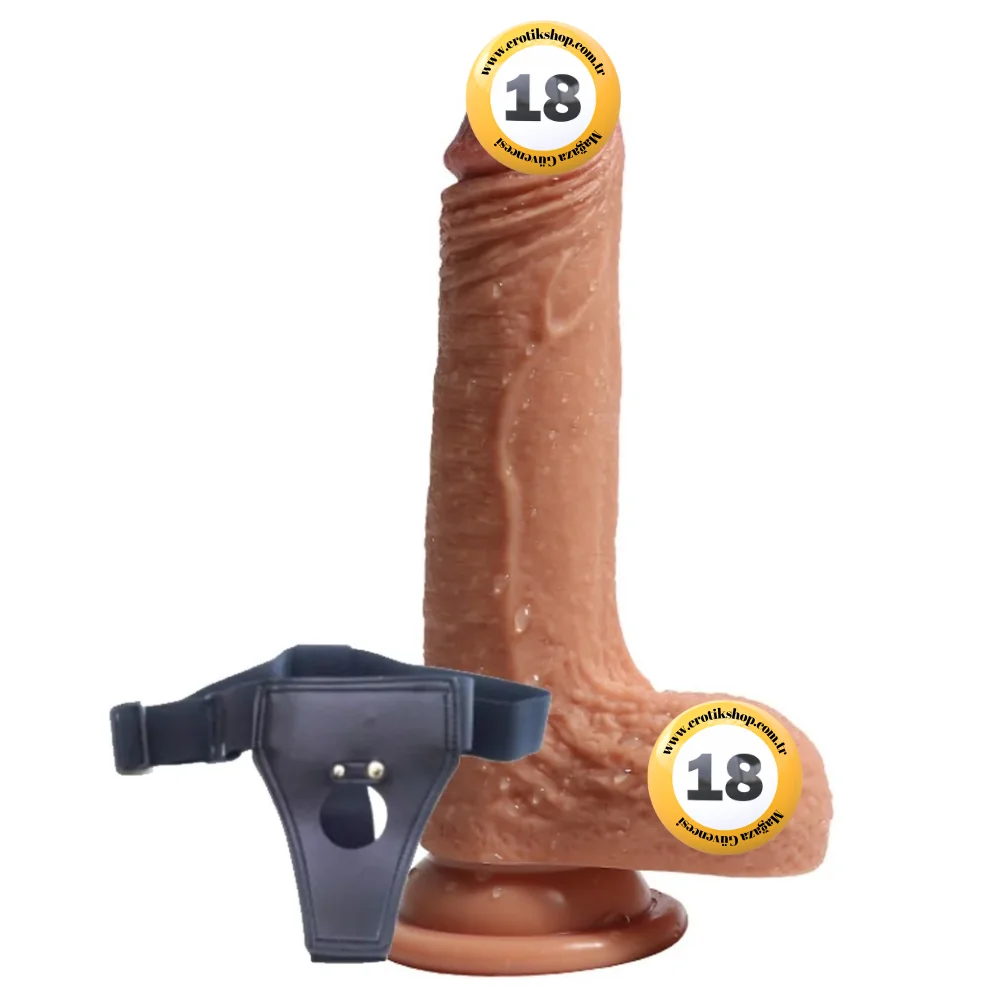 Shequ Crowley Dildo Series Belden Bağlamalı 18 cm Strapon Realistik Penis