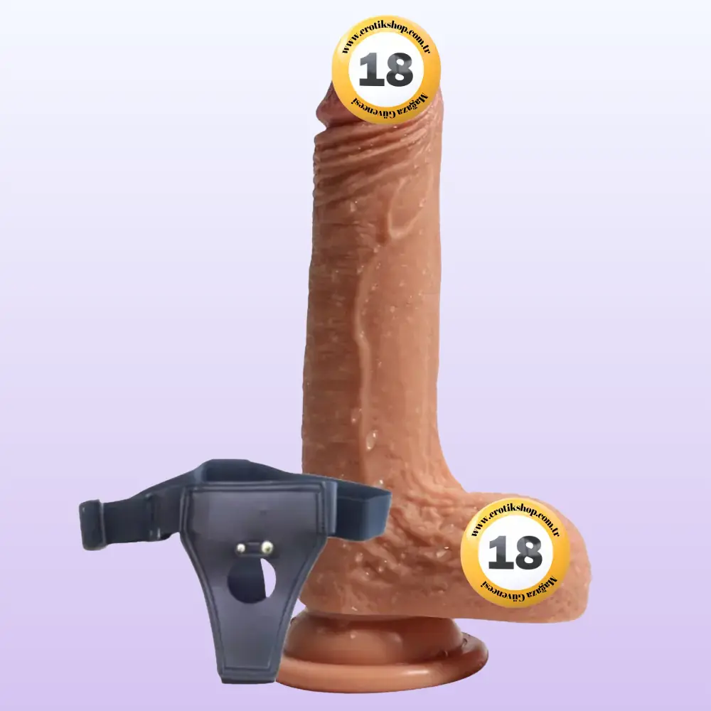 Shequ Crowley Dildo Series Belden Bağlamalı 18 cm Strapon Realistik Penis