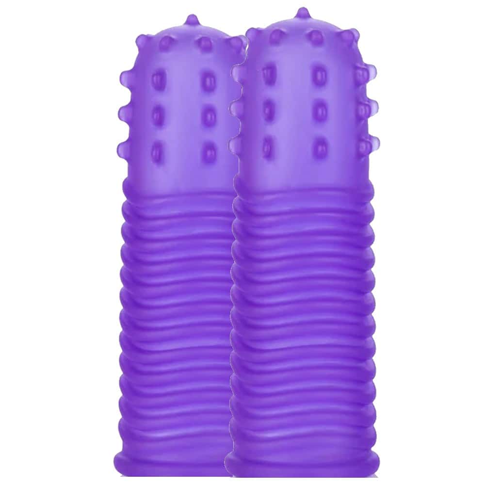 Calexotics Intimate Play Finger Tingler Parmak Kılıfı-Purple
